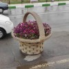 گلدان فایبرگلاس طرح سبد