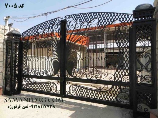 ساخت درب های فرفورژه و سی ان سی، انواع حفاظ و نرده فرفورژه