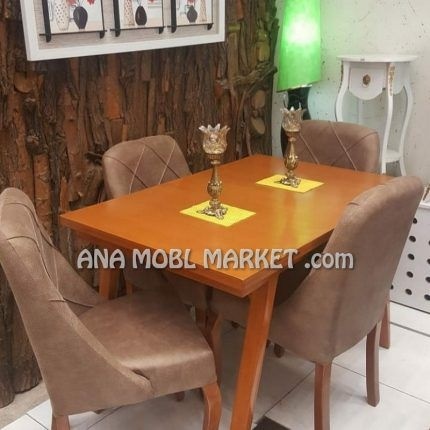 میز ناهارخوری چوبی 4 نفره