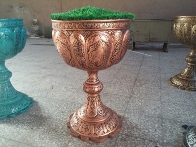 گلدان پایه دار فایبرگلاس